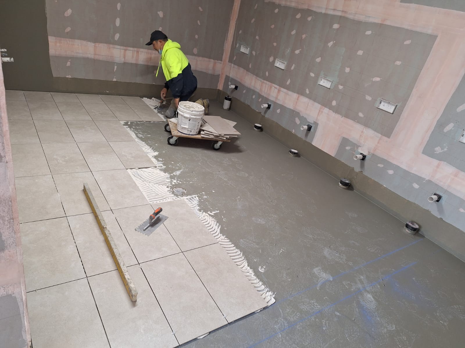 wall and floor tiling